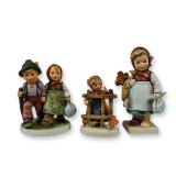 3pc Goebel Hummel Porcelain Figurines