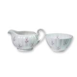 2pc Royal Tuscan Cream and Sugar Set, Pink Floral