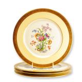 Heinrich & Co. Selb Bavaria Pickard 22K Gold Dinner Plates