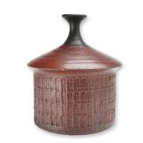 Wedgwood George Wren Studio Ceramic Vase with Grid Pattern