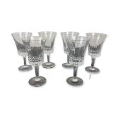 Set of Six Gorham Richelieu-Rondo Crystal Wine Glasses