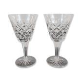 Pair of Crystal Wine Glasses