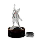Swarovski 1999 SCS Pierrot Crystal Figurine with Title Plaque and Base