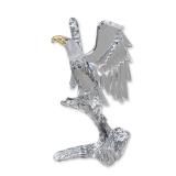Swarovski Silver Crystal Figurine,  Bald Eagle
