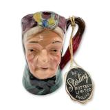 Sterling Pottery Porcelain Character Jug, Granny