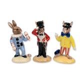 Three Royal Doulton Bunnykins Circus Figurines
