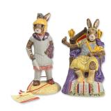 2pc Royal Doulton Bunnykins Roman Empire Figurines