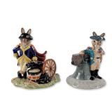 2pc Royal Doulton Bunnykins Ceramic Figurines