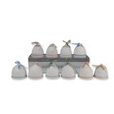 10pc Lladro Bisque Porcelain Christmas and Seasonal Bells