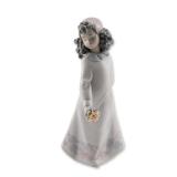 Lladro Pretty Posies Glazed Porcelain Figurine