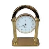 UTI Paris Palladio Gilt Metal Desk Clock
