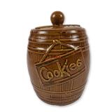McCoy Pottery Ceramic Whiskey Barrel Cookie Jar