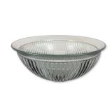 Sculpted Clear Ribbed Bowl