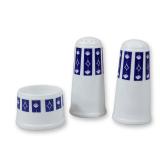 Three-Piece Susie Cooper Fine Bone China Condiment Set in Mercury Pattern