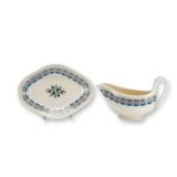 2pc Wedgwood Eric Ravilious Persephone Pattern Gravy Boat and Underplate