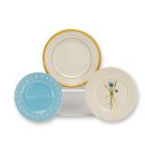 3pc Wedgwood Etruria Queen's Ware Plates