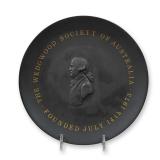 Wedgwood Black Basalt Commemorative Plate for the Wedgwood Society of Australia, 1973