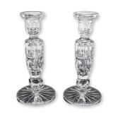 A Pair of REXX Full Lead Hand Cut Cameo Crystal Candlesticks