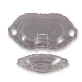 A Pair of EAPG Pressed Glass Serving Dishes, Late 19th Century