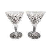 2pc Cut Crystal Coupes