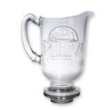Dalzell Brothers and Gilmore Glass Pitcher, Birds and Fruit Basket
