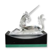 2pc Swarovski Crystal 1996 SCS Annual Edition Figurine,  The Unicorn with Base