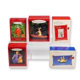 5pc Hallmark Keepsake Ornaments