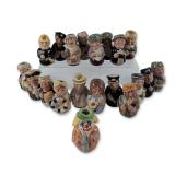 Group of 19 Royal Doulton Doultonville Collection Character Jugs