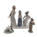5pc NAO by Lladro Porcelain Figurines