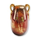 Carlton Ware Rouge Royale Double-Handled Vase