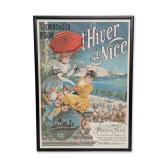 Frederic Hugo Alesi l'Hiver a Nice PLM Railway Poster