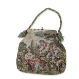 Italian Vintage Pastoral Tapestry Handbag