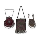Three Art Deco and French Beaded Evening Bags