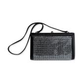 Judith Leiber Black Crystal Satin Evening Bag
