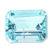 Emerald Cut Loose Aquamarine Gemstone