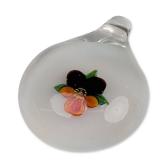 Robert Hansen Lampwork Pansy Glass Pendant