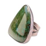 Southwestern Sterling Silver and Turquoise Statement Ring