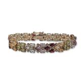FAS Multi-Gemstone Sterling Silver Vermeil Bracelet