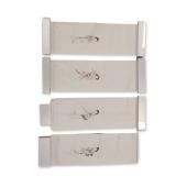 4pc Chinese Ink & Wash Paintings on Paper, Four Seasons
