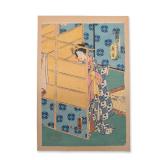 Utagawa Kunisada (Toyokuni III) (Japanese, 1786-1865) Woodcut from One Hundred Famous Places and