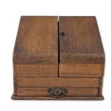 English Victorian Oak Stationery Cabinet