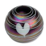 Terry Crider 1981 Miniature Iridescent Art Glass Paperweight