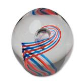 Art Glass Ribbon Twist Paperweight