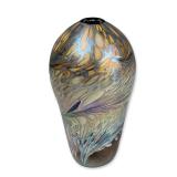 Iridescent Studio Art Glass Bud Vase