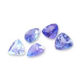 5pc Violet Blue Tanzanite Stones