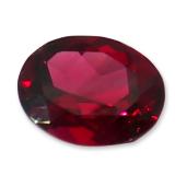 3.58 Carat Oval Cut Red Ruby