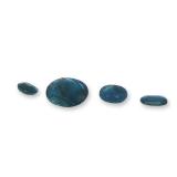 Collection of Deep Blue Oval Cut Sapphires