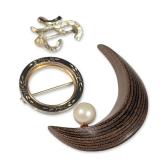 3pc Vintage Brooch Pins