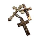3pc Mixed Metal Devotional Pendants