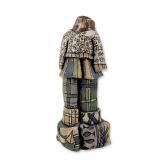 Contemporary Hand-Painted Ceramic Figurative Sculpture